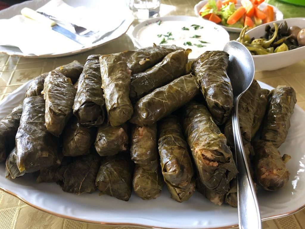 Koupepia (stuffed vine leaves)