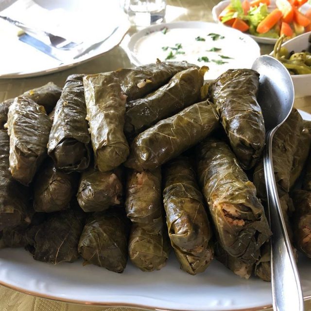 Koupepia (stuffed vine leaves)